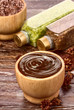 chocolate mask in a bowl