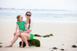 Mother and daughter on vacation