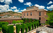 Garden of Alhambra in Granada, Spain.