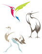 Stylized birds