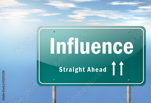 Illustration: Highway Signpost "Influence" Highway Signpost "Influence"