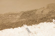 preparing a cement screed, chape ciment