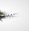 abstract structure circuit computer cube technology business bac