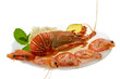Spiny lobster, shrimps and rice