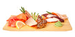 Sashimi set isolated on white