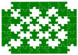 Yeşil eksik puzzle