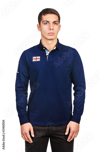 Photo: Male sweater isolated on the white Male sweater isolated on the white