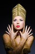 Photo: Young model in personification of egyptian beauty Young model in personification of egyptian beauty