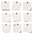 white note paper office business