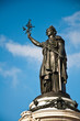 The statue of Republic in Paris, France
