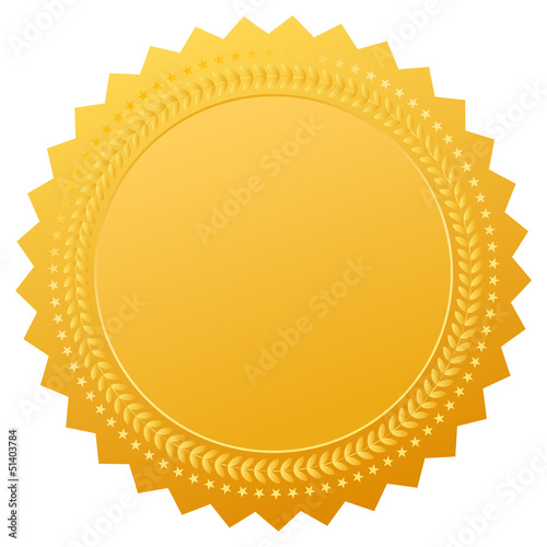 Vector: Vector blank seal Vector blank seal