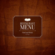 Restaurant menu design