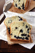 zitronenkuchen mit blaubeeren