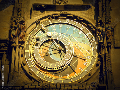Photo: antique astronomical clock antique astronomical clock