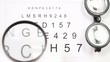 Eye test to an ophthalmologist