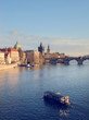 view of Prague from the river