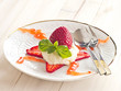 Grießbrei mit frischen Früchten