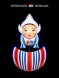 Matryoshkas of the World: dutch girl in Volendam dress
