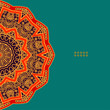 Vector round decorative design element