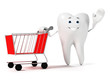 3d rendered toon character - funny tooth