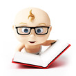Illustration: 3d rendered toon character - cute baby 3d rendered toon character - cute baby