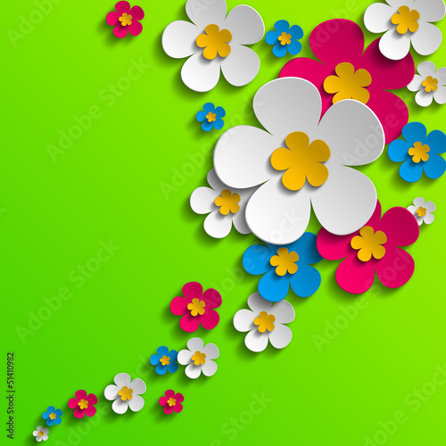 Illustration: floral background floral background