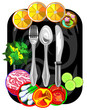 Vector icon for restaurant and cafe