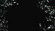 Video: Cracked and Shattered black glass with slow motion. Alpha Cracked and Shattered black glass with slow motion. Alpha