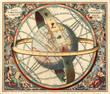Astronomical chart vintage