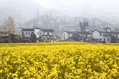 Photo: Rural landscape in Wuyuan, Jiangxi Province, China. Rural landscape in Wuyuan, Jiangxi Province, China.