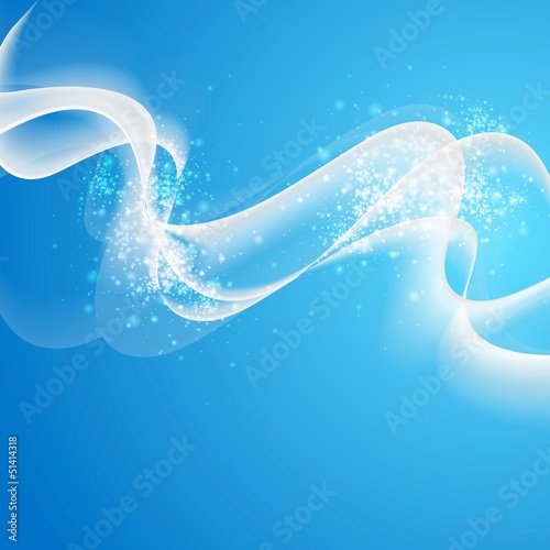 Vector: Abstract vector waves template Abstract vector waves template