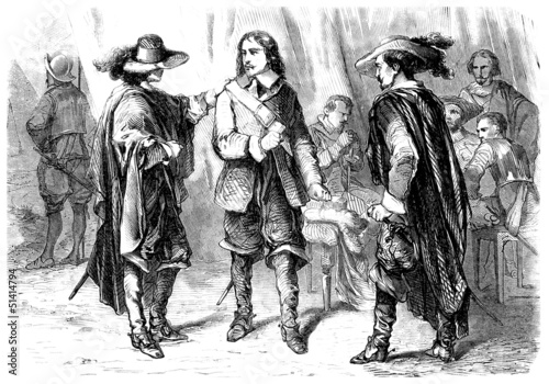 Illustration: 3 Musketeers - 18th century 3 Musketeers - 18th century