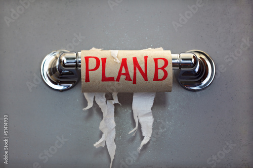 Photo: Plan B for no toilet paper Plan B for no toilet paper