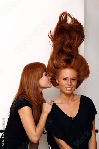 Photo: Two young beautiful redhead women Two young beautiful redhead women