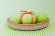 Basket of green apples