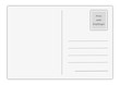 Vektor: Postkarte, Porto zahlt Empfänger! Postkarte, Porto zahlt Empfänger!