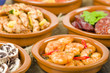 Spanish Tapas in traditional cazuelas.