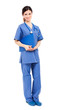 Nurse isolated on white