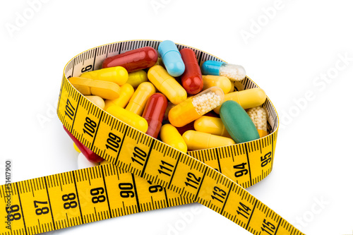 Photo: Tabletten und Maßband Tabletten und Maßband