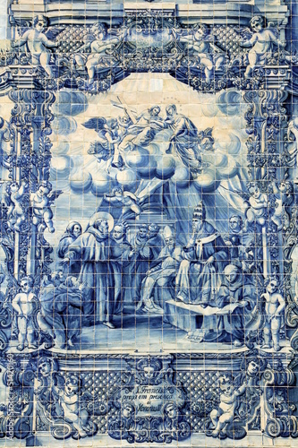 Photo: Azulejos on Capela das Almas in Porto, Portugal Azulejos on Capela das Almas in Porto, Portugal