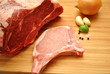 Pork Chop with Beef with Herbs