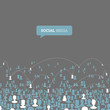 Social Media Network. Vector, EPS10