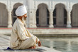 Sikh in a obliteration prayer