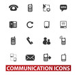 Vector: 20 communication signs, icons set, vector 20 communication signs, icons set, vector