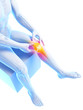 3d rendered medical illustration - painful knee