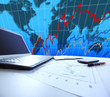 Graphs, charts, business table.