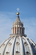 Saint Peter cathedral dome in Rome, Italy