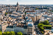 Photo: aerial view paris cityscape France aerial view paris cityscape France