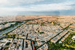 Photo: aerial view paris cityscape France aerial view paris cityscape France