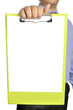 Businessman Holding Clipboard